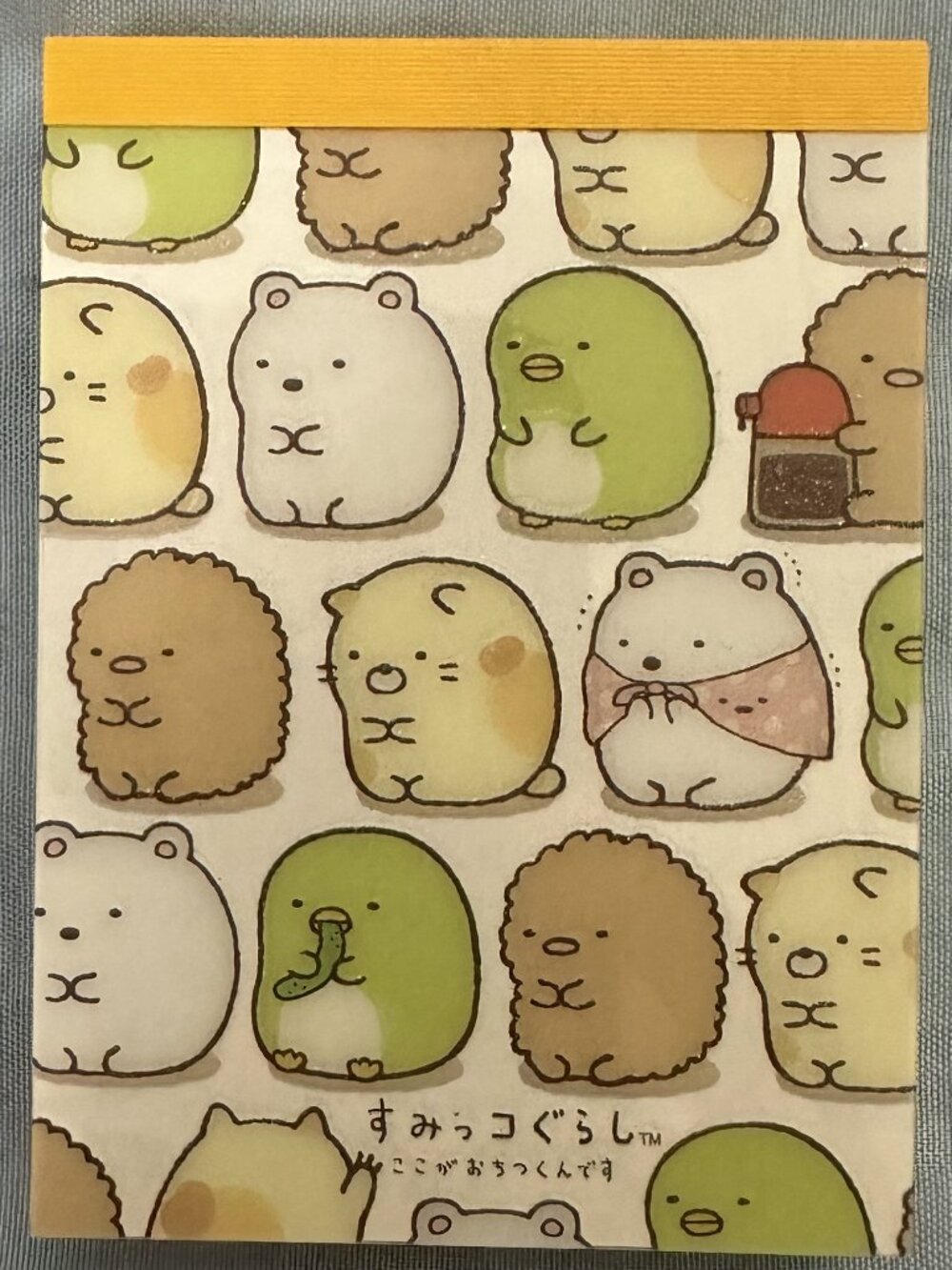 Vintage San-X Sumikko Gurashi Friends Mini Memo Pad